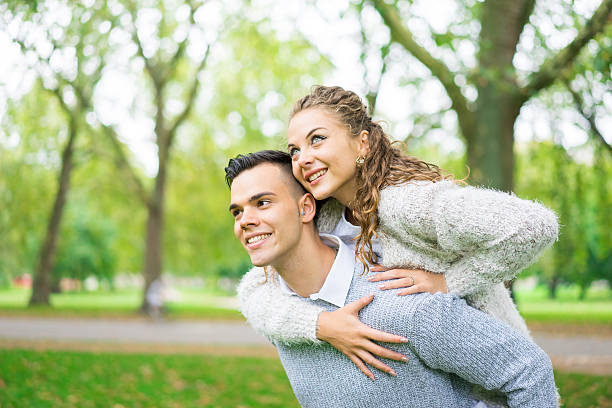 istock couple walking in the Hyde Park, London 491172176