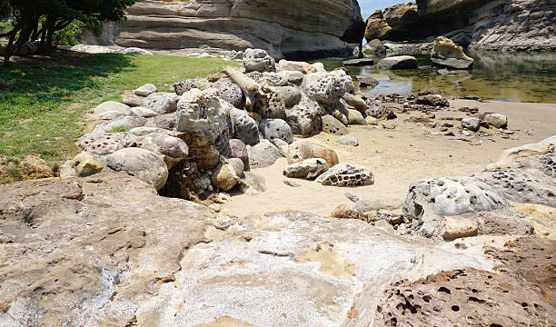 istock geography features in Yehliu Geopark 491183528