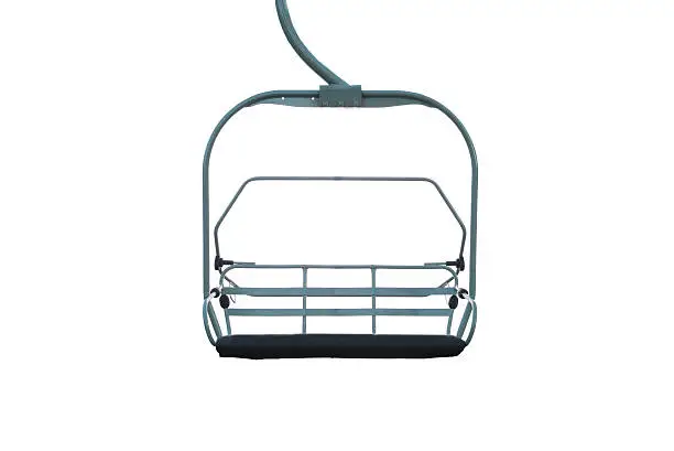 Photo of Chairlift isolated on a white background