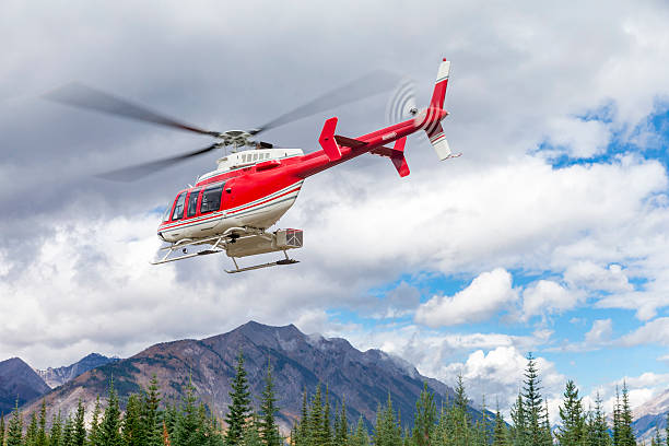 istock Helicopter in the air 491189182