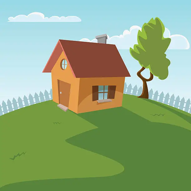 Vector illustration of Small House