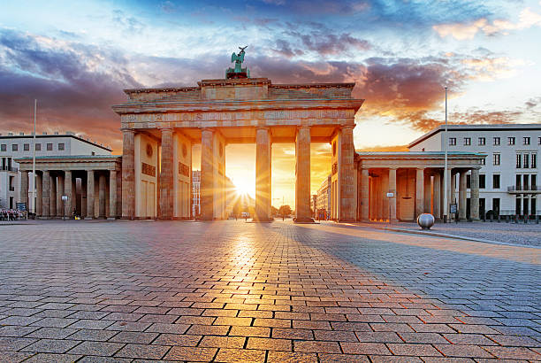 istock Berlin, brandenburg at sunrise, Germany 491203538