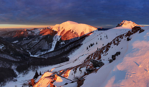 istock Panoramic mountain winter landscape, Slovakia 491204084