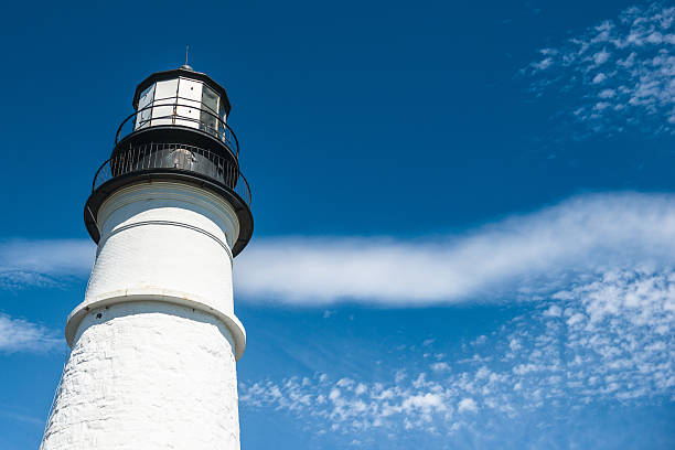 istock lighthouse on Portland - maine 491205104
