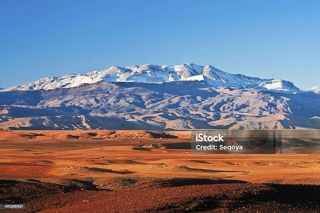 Mountain landscape in the north of Africa Mountain landscape in the north of Africa, Morocco Africa Stock Photo