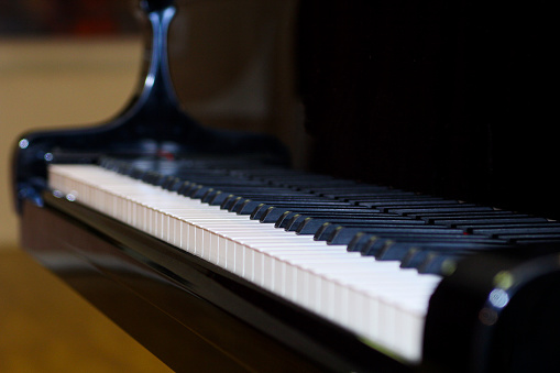 The beautiful Keyboard of a Grand Piano