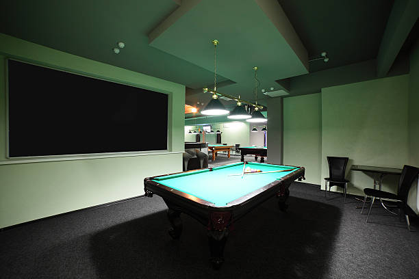 istock interior of beautiful and modern billiard 491206743
