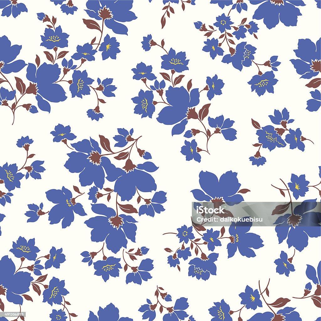 꽃무늬 디자인 패턴 0명에 대한 스톡 벡터 아트 및 기타 이미지 - 0명, 귀여운, 꽃 나무 - Istock
