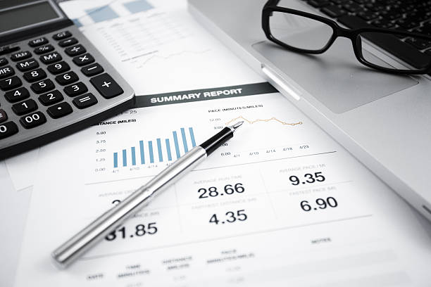 istock Businessman analyzing investment charts with laptop 491207279