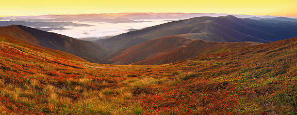 istock beautiful sunrise on the mountaines 491207526