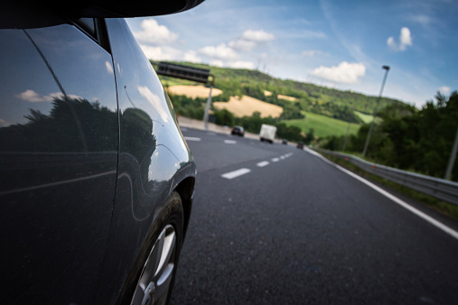 Driving along the Highway