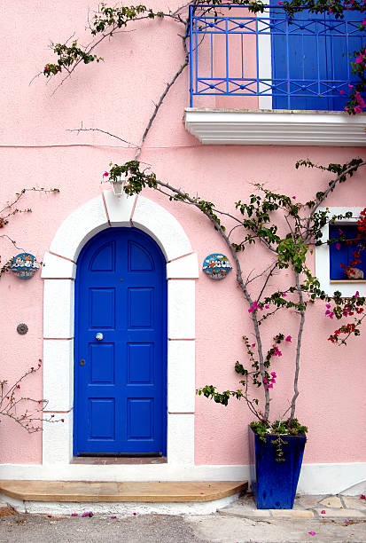 istock Colourwashed villa, Kefalonia, Greece 491209459