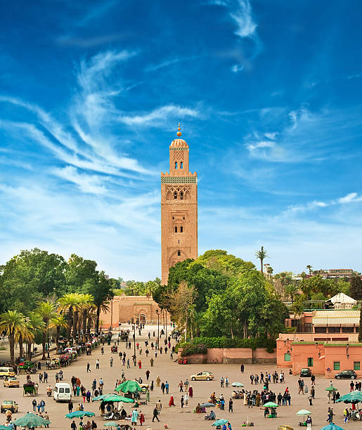 Main square of Marrakesh stock photo