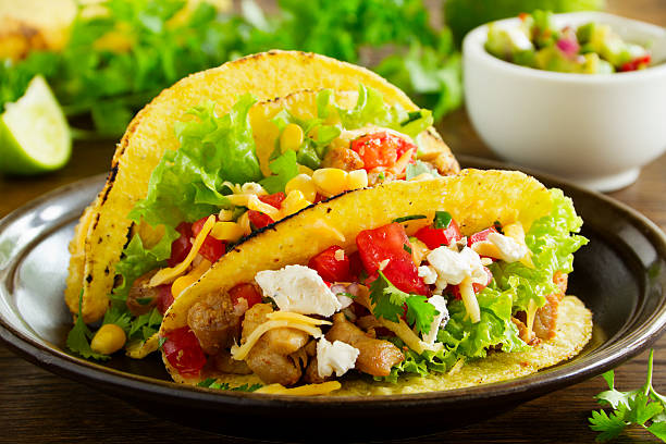 istock Tacos with pork and tomato salsa. 491210179