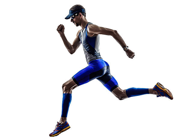 istock man triathlon ironman athlete runners running 491210531