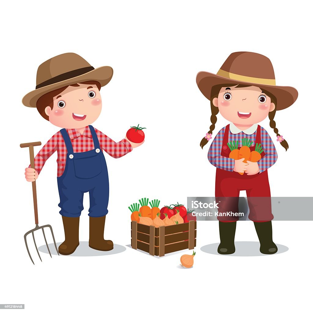 Ilustración de Disfraz De Profesión De Agricultor Para Niños y más Vectores  Libres de Derechos de Agricultor - Agricultor, Granja, Agricultura - iStock