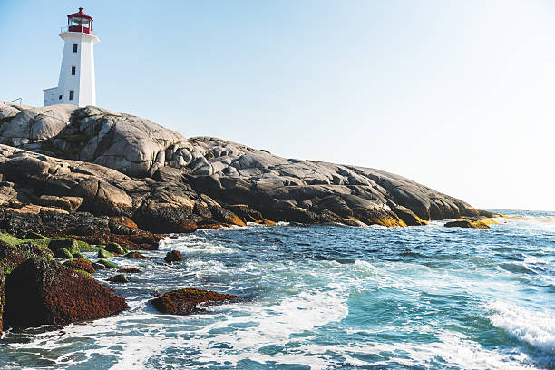 istock Peggy's Cove light head in Nova Scotia 491218594
