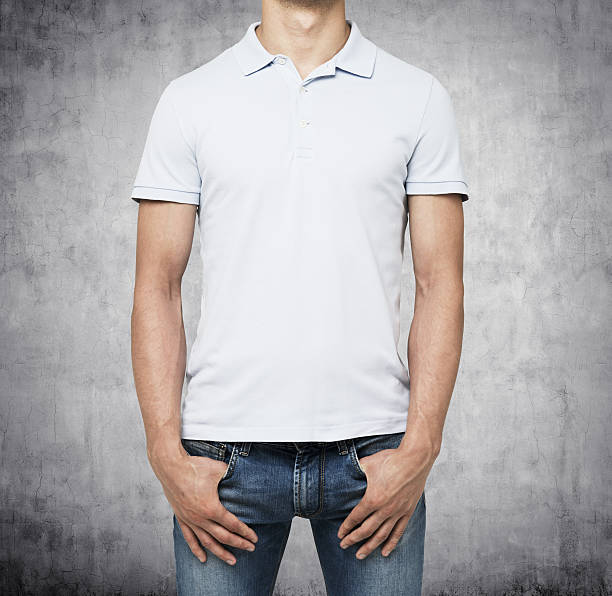 istock man in a white polo shirt 491219544