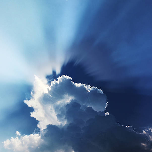 istock Beautifil clouds with Tyndall Effect and Cloud Shadow 491222286