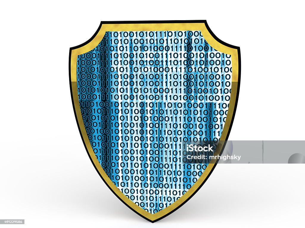 Binary Code Shield 3d Shield With Binary Code Stock Photo - Download Image Now - 2015 ...