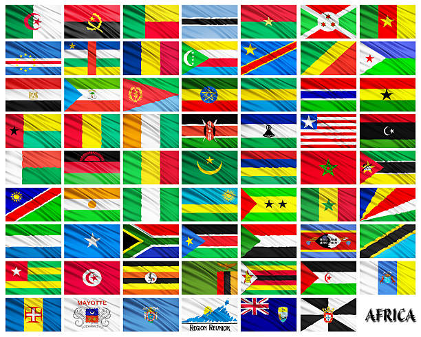 istock Flags of African countries in alphabetical order 491232006
