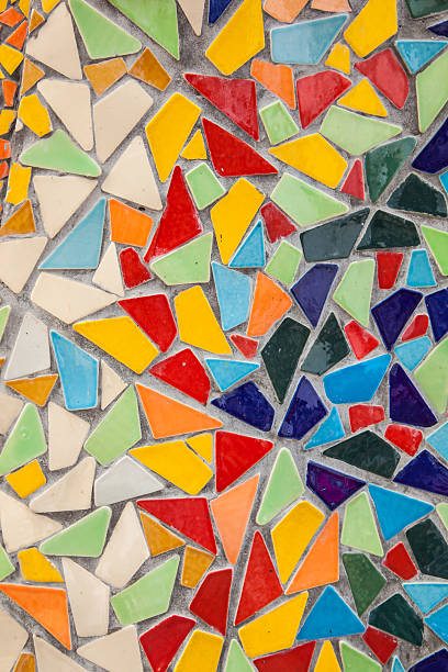 istock Small pieces of multi-colored tiles 491244397
