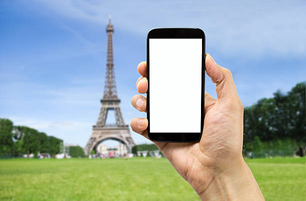 taking the photo in paris