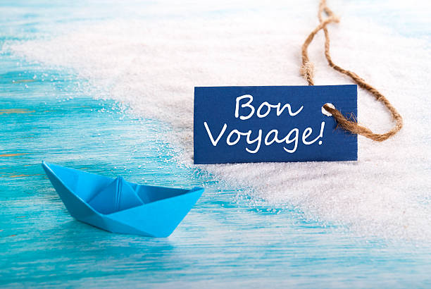 istock Blue Label with Bon Voyage 491247377