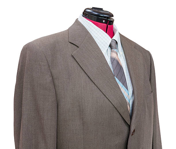 istock brown woolen jacket with shirt and tie close up 491248554