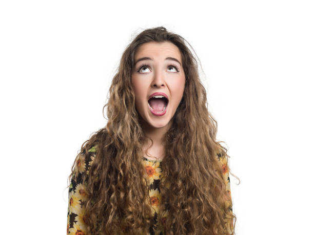 istock Beautiful young woman suprised 491248726