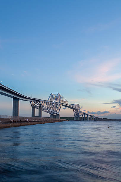 istock New tokyo landmark , Tokyo Gate Bridge at sunset time 491249124