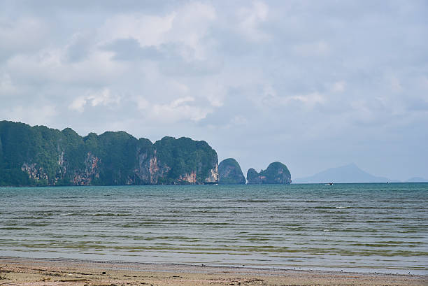 sea island beach clear water bay coast landscape stock photo