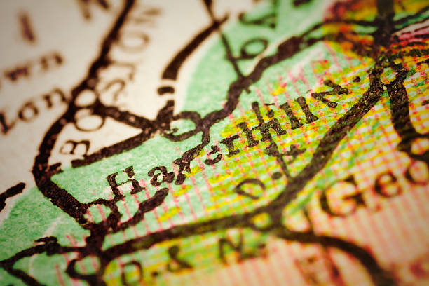 istock Haverhill, Massachusets on an Antique map 491264674