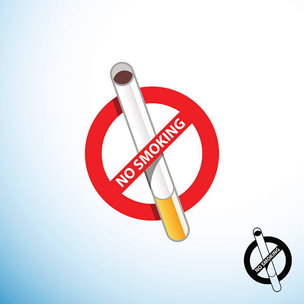 No Smoking vector art illustration