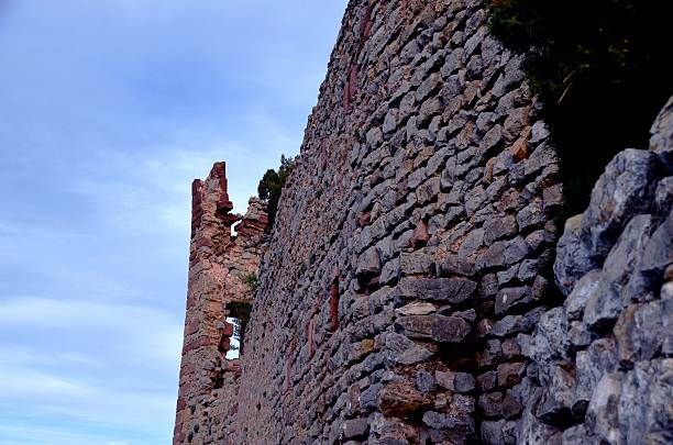 Miravet Castle´s Wall in Cabanes Castellon