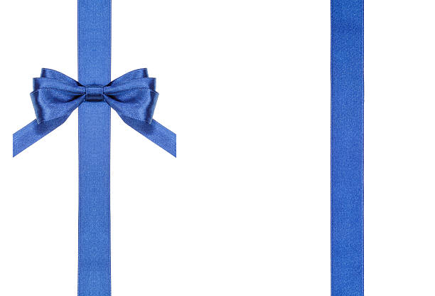 istock blue satin bows and ribbons isolated - set 15 491266662