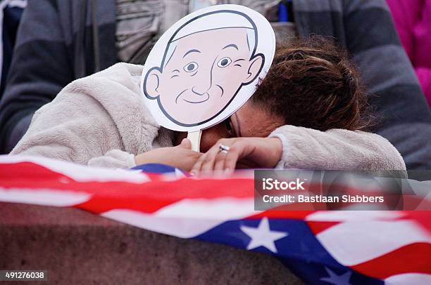 Pope Francis Historic Us Visit Philadelphia Stock Photo - Download Image Now - Pope Francis, 2015, Adult