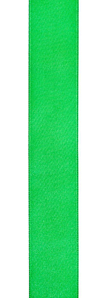 istock vertical wide green satin ribbon isolated 491277502