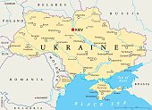 Ukraine politische Karte