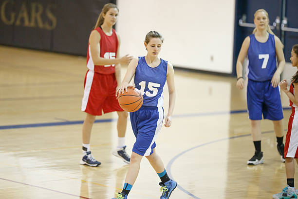 istock Girls high school basketball 491280192
