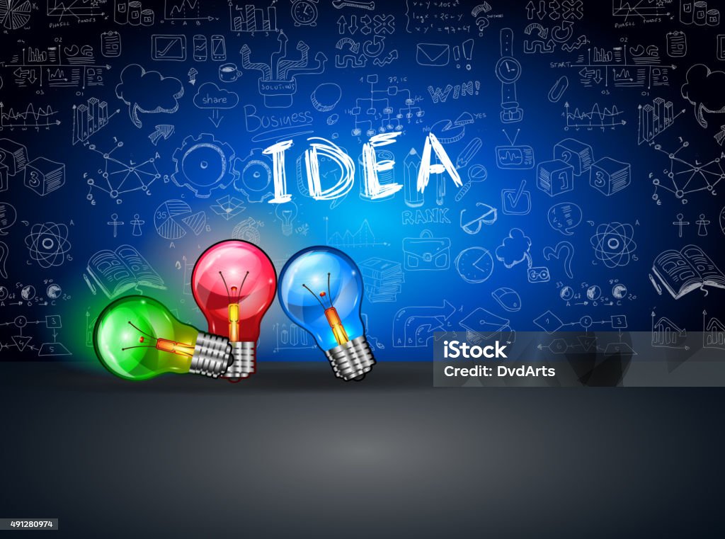 Fake Idea Basic Layout Idea Concept Layout For Brainstorming And Infographic Background Stock ...