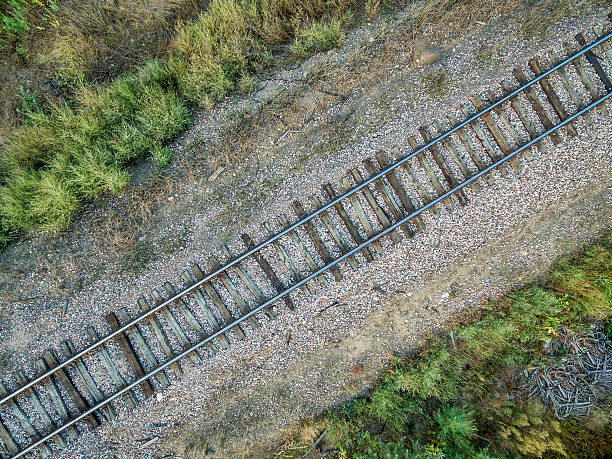 istock railroad tracks aerial view 491281396