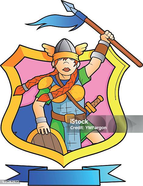 Valkyrie Stock Illustration - Download Image Now - Adult, Characters, Drawing - Art Product