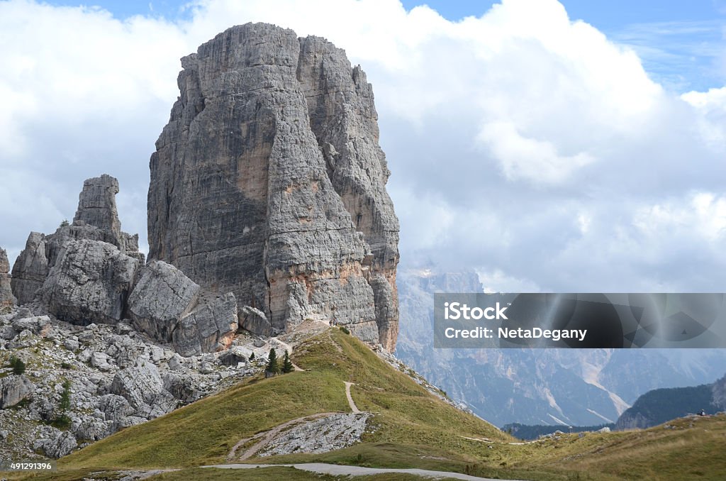 Cinque Torri Dolomites, Italy 2015 Stock Photo