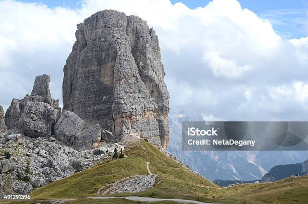 Cinque Torri Dolomites Italy Stock Photo - Download Image Now - 2015, Adventure, Alto Adige - Italy