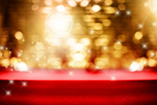 Glamorous fashion runway background for Christmas