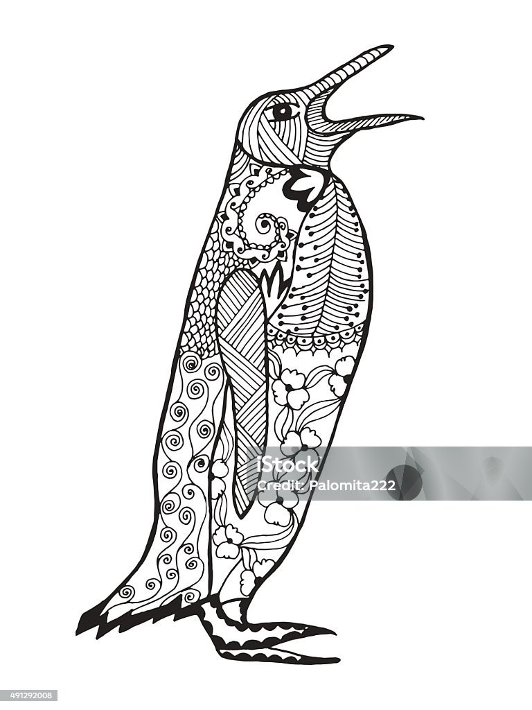 Chim Cánh Cụt Dễ Thương Phác Thảo Cho Hình Xăm Hoặc Áo Thun Hình ...