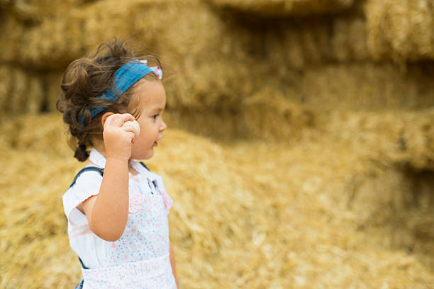 istock Little Girl In Farm 491292314