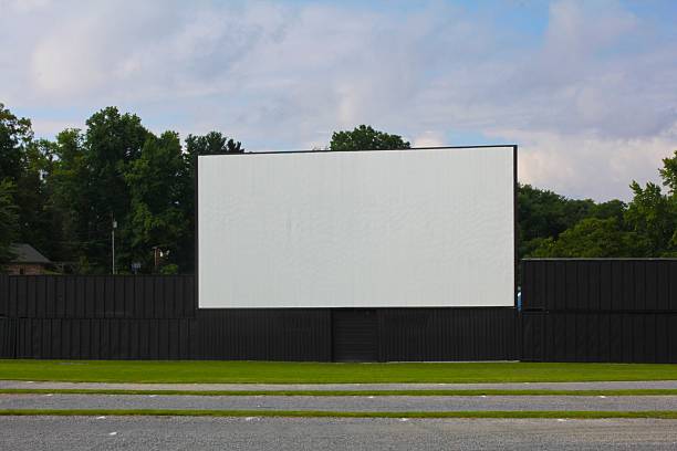 istock Outdoor Drive-In Movie Screen 491293438