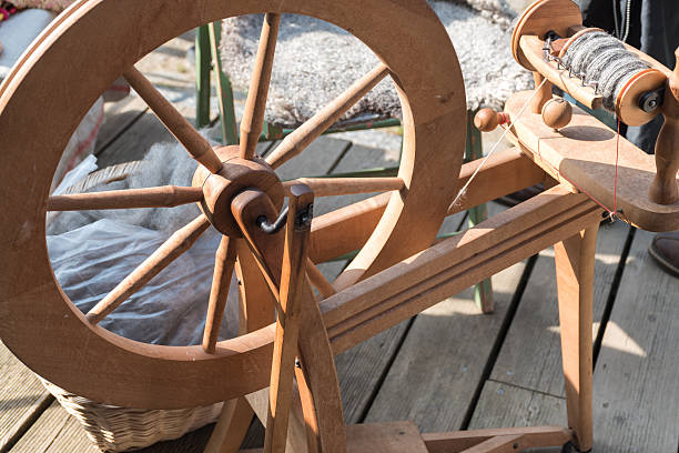 istock Part of a traditional  spinning wheel 491294342
